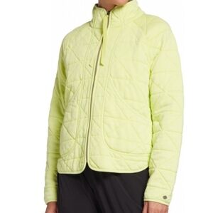 NWT Calia By Carrie Underwood Women's Suisse Lime Quilted Knit Jacket ~ Medium